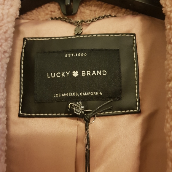 Lucky brand faux teddy fur coat in Large - Picture 7 of 10
